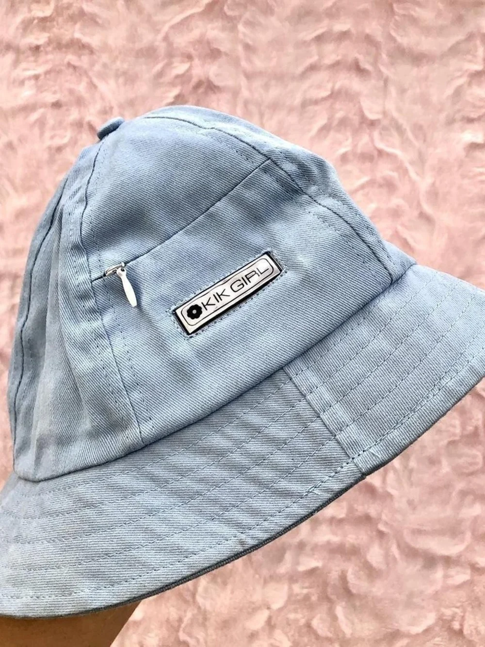 KIK GIRL Light Blue Bucket Hat